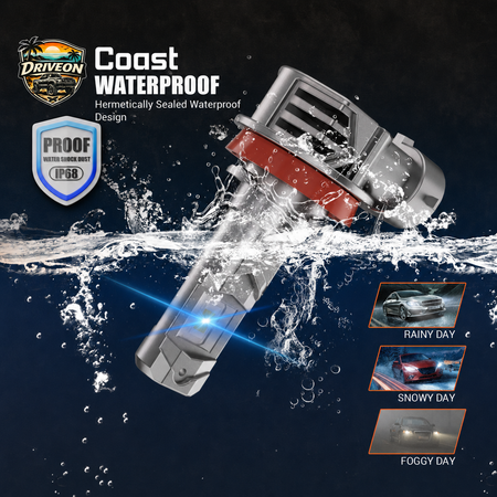 Driveon Coast 9005 LED bulb — close-up of LED emitters