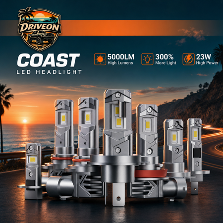 Driveon Coast 9005 LED bulb — 2-pack packaging