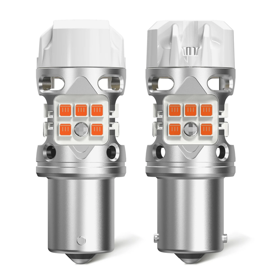 7440 7444 WY21W | LED Turn Signal Bulbs Amber | CANBUS Error Free | 2 Bulbs