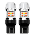 3157 4157 | LED Switchback Turn Signal Bulbs | White + Amber | 2 Bulbs