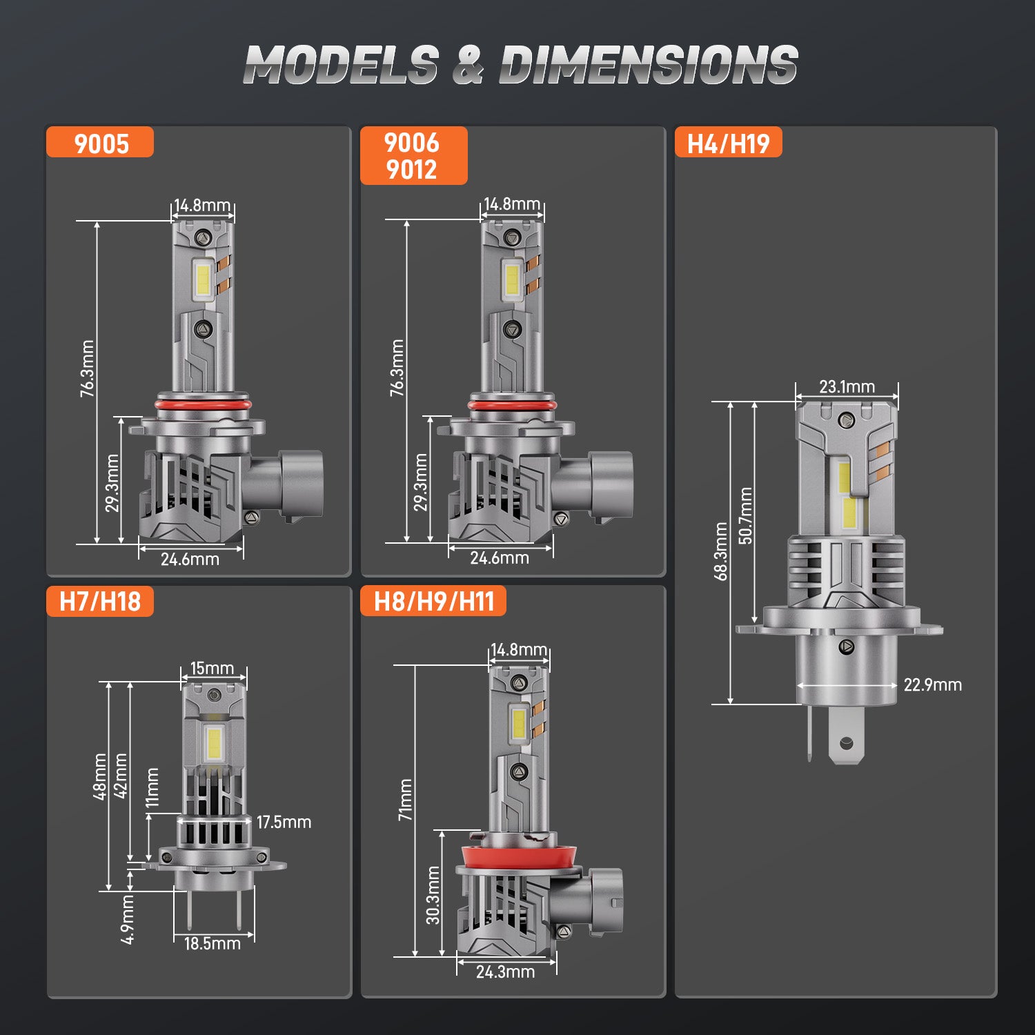 Driveon V7S H7 LED Headlight Bulb - Image 10