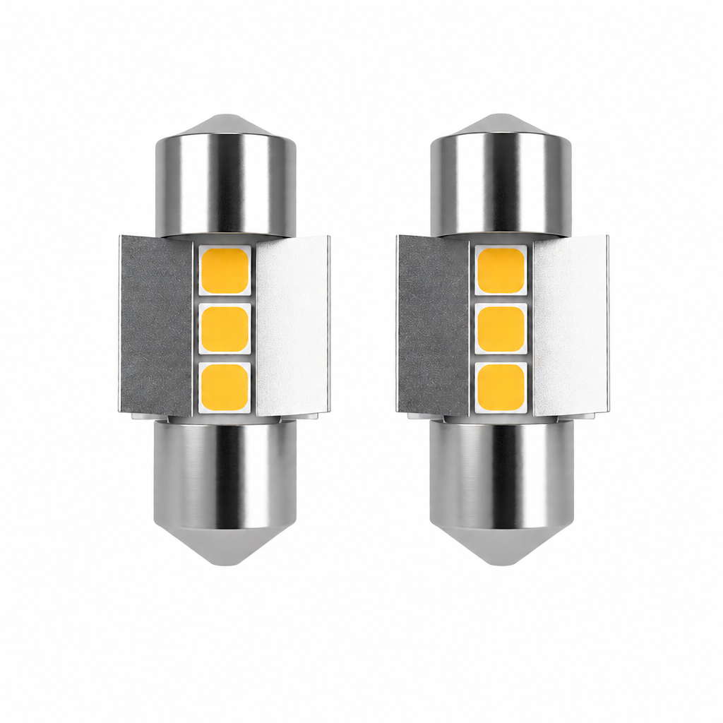 Festoon 28mm YEL LED bulb
