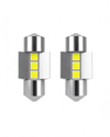 28mm / 29mm Festoon LED Bulb — DE3021 DE3022 6612F 6614F | Vanity / Glove Box | 2 Bulbs